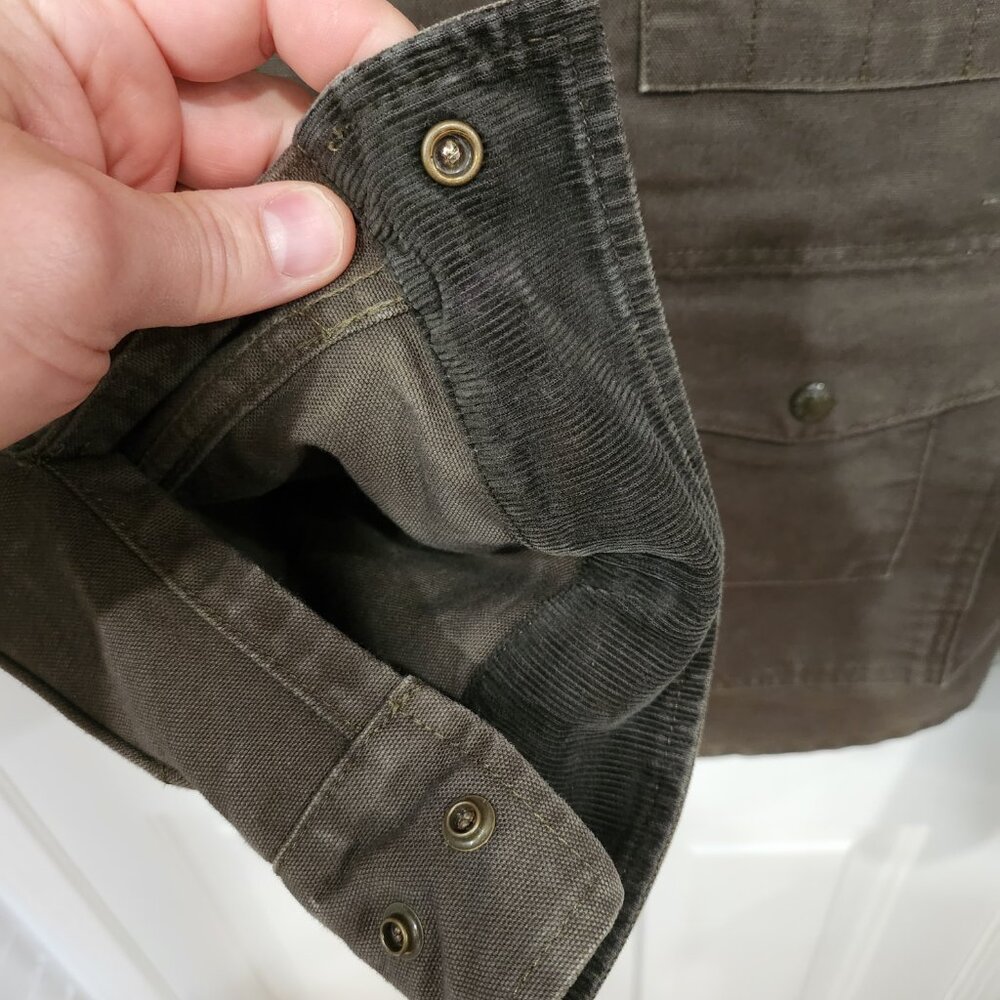 Filson Dry Tin Cloth Crusier - X-Large - Otter Green - Made in USA - Picture 5 of 14